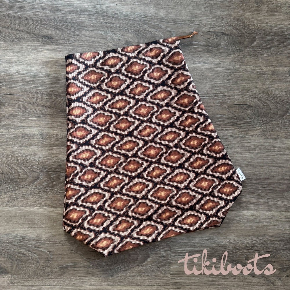 Snakeskin Cotton Bag: Cowgirl Boots Storage, Travel, Organization, Western Gift